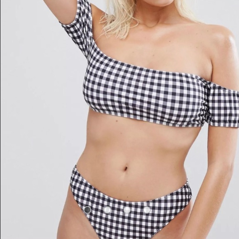 Missguided Gingham Bardot Bikini - image 5